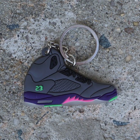 Nike Jordan 5 Retro Bel-Air Shoe Keychain - Picture 1 of 1